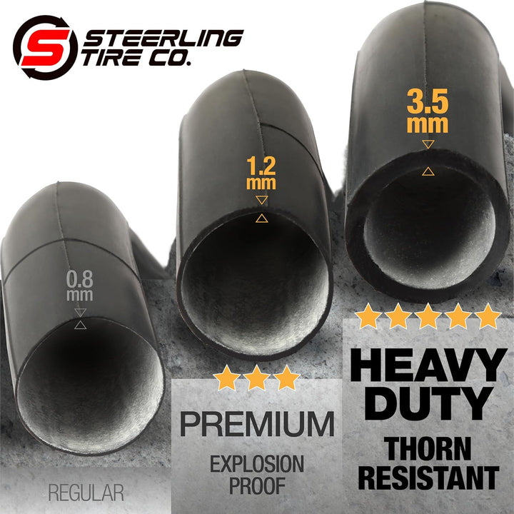 16 X 1.75/1.95/2.125 Heavy Duty Thorn Resistant Inner Tube Replacement for All Baby Trend Expedition Jogger Strollers and More! [2-Pack]