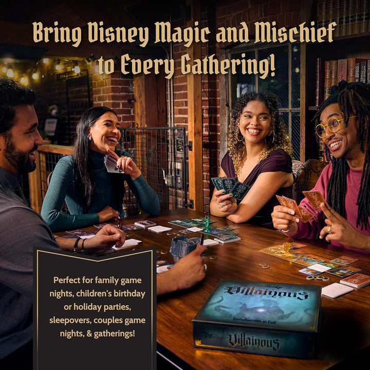 Disney Villainous - Introduction to Evil Strategy Board Game - Compatible with Other Villainous Games - Be Maleficent, Prince John, Ursula or Captain Hook - Award Winning Line - Ages 10+