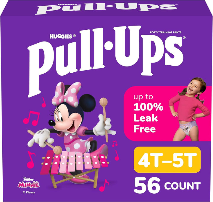 Girls' Potty Training Pants, Size 3T-4T Training Underwear (32-40 Lbs), 112 Count (4 Packs of 28)