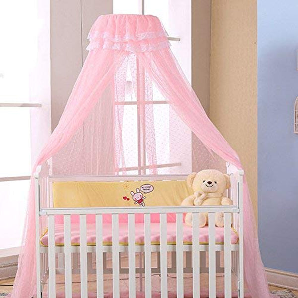 Baby Mosquito Net Baby Toddler Bed Crib Dome Canopy Netting (Pink)
