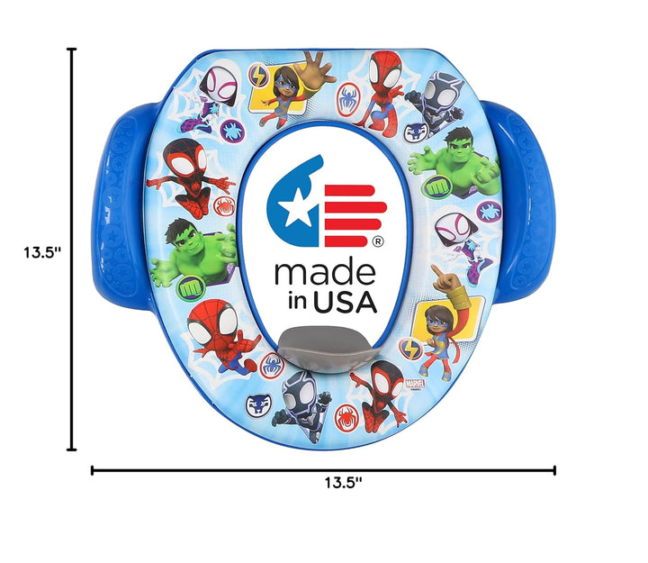 Spidey and His Amazing Friends "Team Up" Soft Potty Seat and Potty Training Seat - Soft Cushion, Baby Potty Training, Safe, Easy to Clean