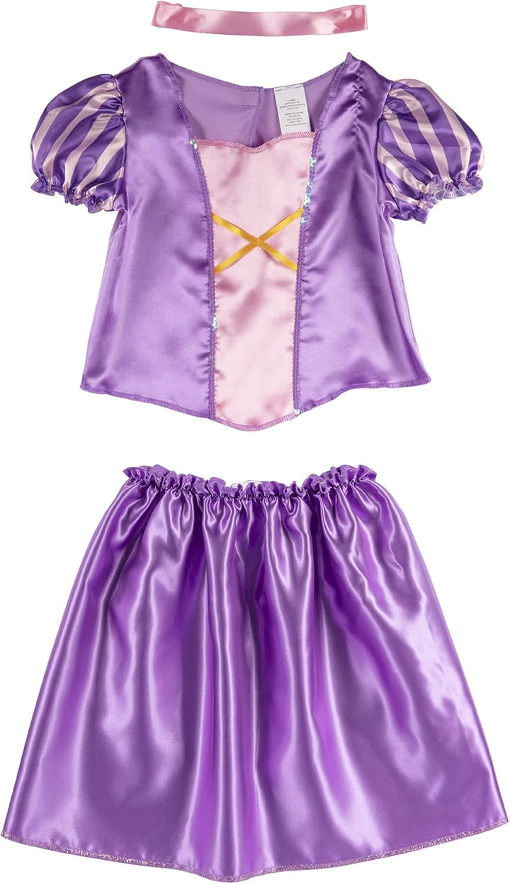Princess Dress up Trunk – 21-Piece Deluxe Costume Set Featuring Ariel, Jasmine, Tiana & Rapunzel Outfits with Accessories & Storage Trunk – Amazon Exclusive