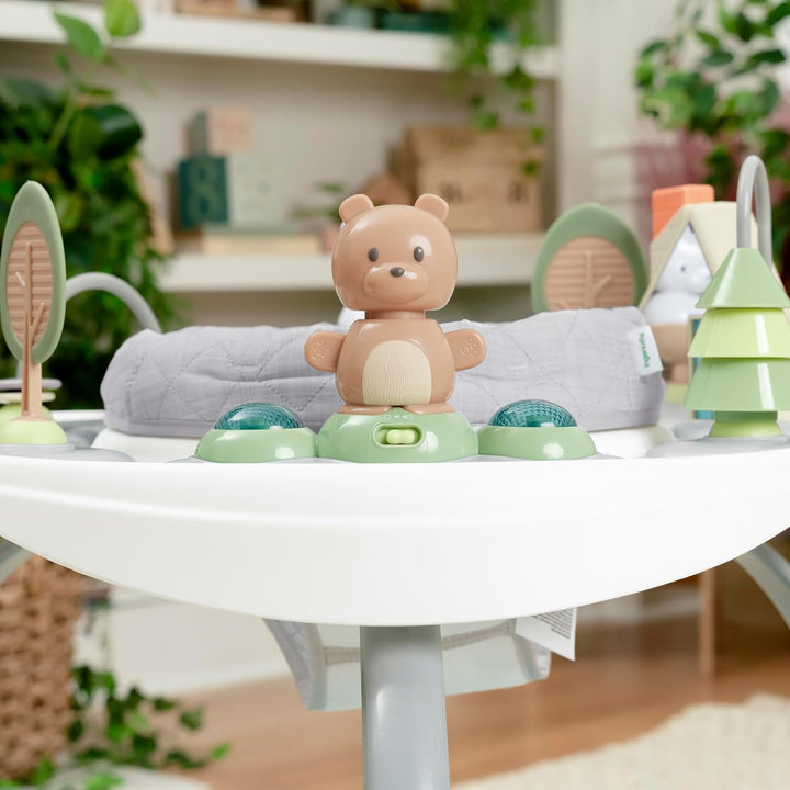 Spring & Sprout 2-In-1 Baby Activity Center Jumper and Table with Infant Toys - Ages 6 Months +, First Forest