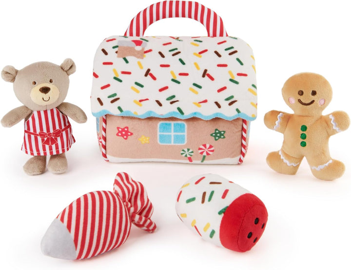 Baby  My First Sports Bag Stuffed Plush Playset, Baby Gift Toys for Boys and Girls Ages 1 & Up, 5 Piece, 8"