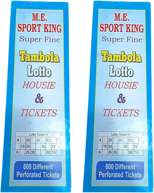 Tambola Lotto Housie Tickets, 600 Perforated Tickets