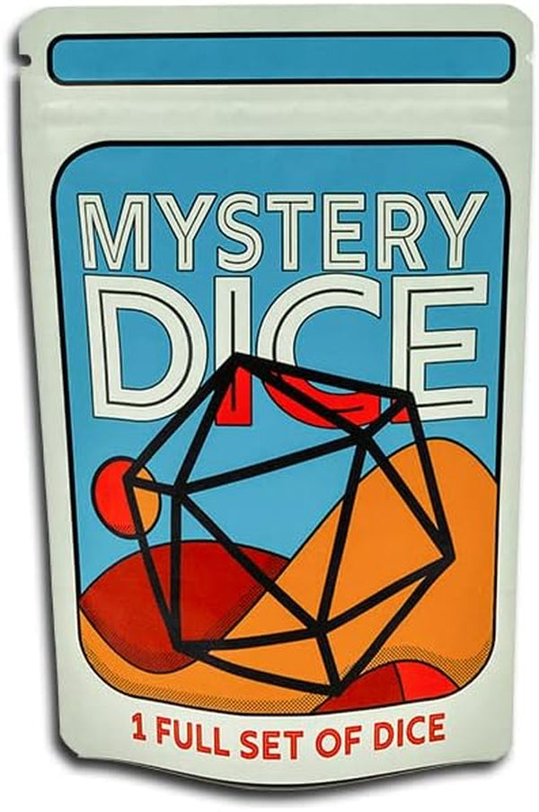 Mystery Dice, DND Dice Set of 7 Polyhedral Dice, Wide Range of Patterns, Gaming Dice, Suitable for Role Playing, Table Games (Mystery Pack of 1)