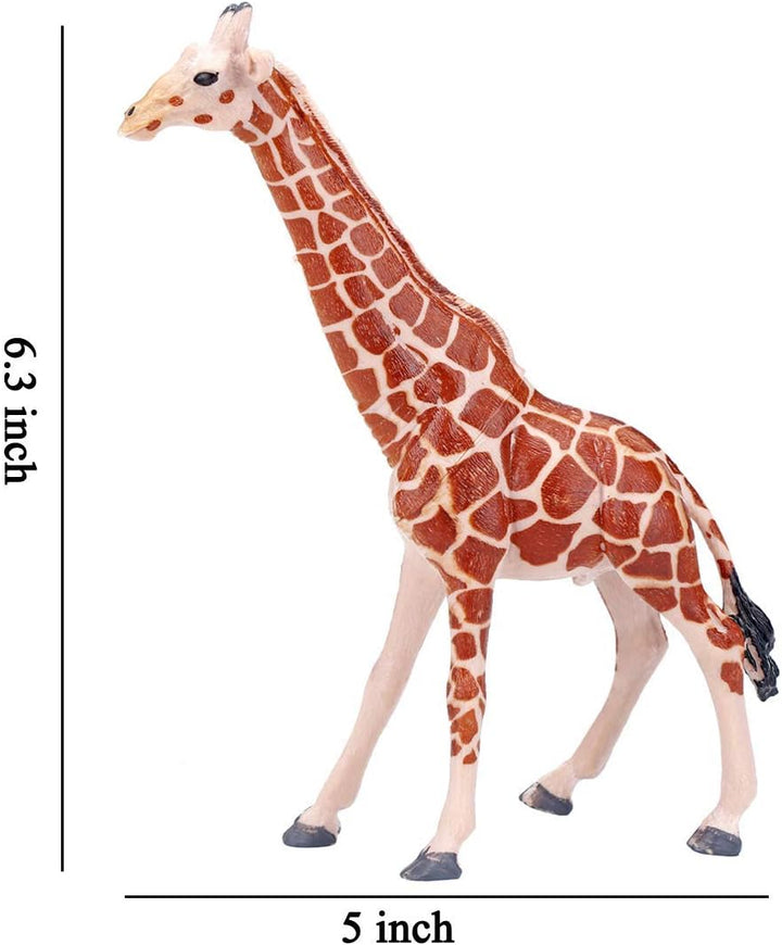 Safari Animals Figures Toys, Realistic Jumbo Wild Zoo Animal Figurines Plastic African Jungle Animals Playset for Kids Toddlers, 14 Piece Gift Set