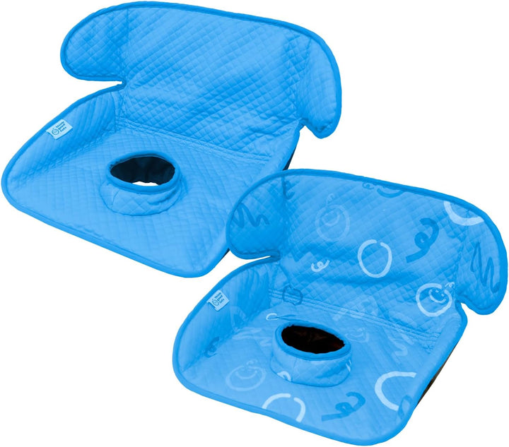 Black Piddle Pad 2-Pack – Waterproof Car Seat & Stroller Protector for Potty Training Toddlers & Babies, Machine Washable, Anti-Slip Backing, Universal Fit