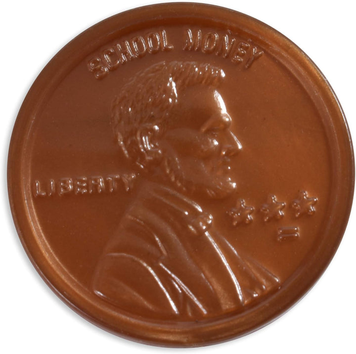 Play Coin Set - 30 Pennies, 20 Nickels, 20 Dimes, 20 Quarters and 4 Half-Dollars - Realistic Coins for Pretend Play