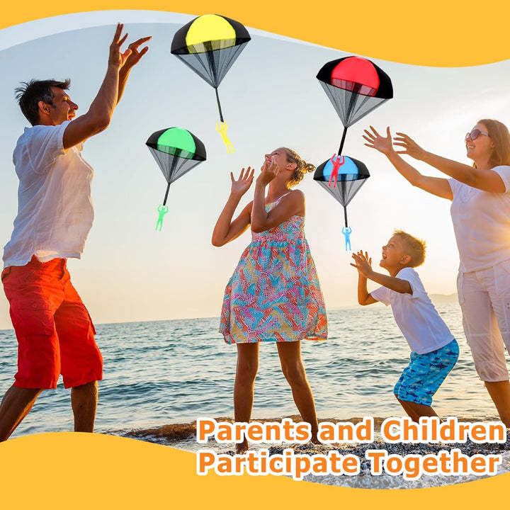 Parachute Toy - 6 PCS Army Parachute Figures Tangle Free Figures Throwing Toy Outdoor Children'S Flying Parachute Toys for Kids Ages 4-8 Top Christmas Stocking Stuffers