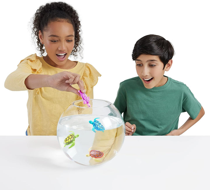 Robo Turtle Robotic Swimming Turtle (Green + Pink) by  Water Activated, Comes with Batteries, Exclusive (2 Pack)