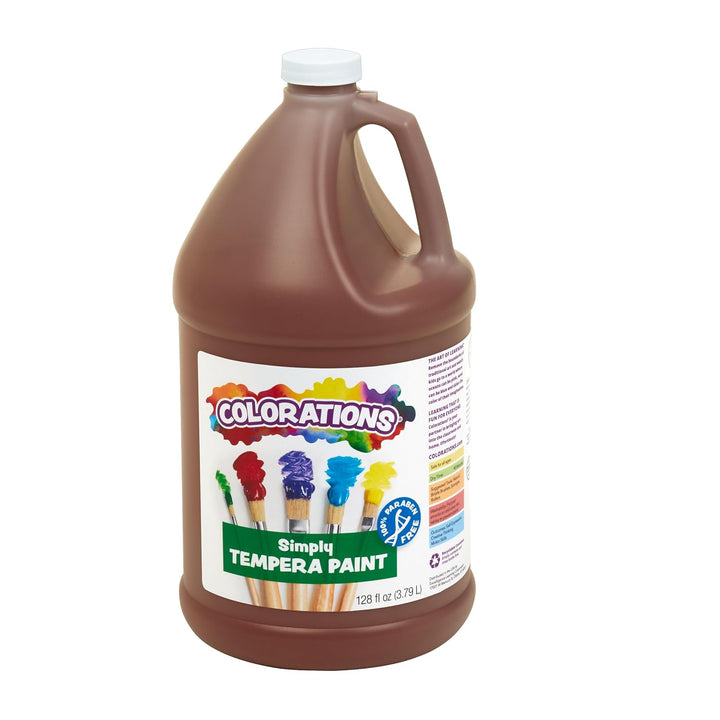 Simply Tempera Paint, 11 Gallon Set in Vibrant Colors, Matte Finish, Classroom Supplies, Non Toxic, School, Craft, Art Supply Set, Stock up on Bulk Paints for School