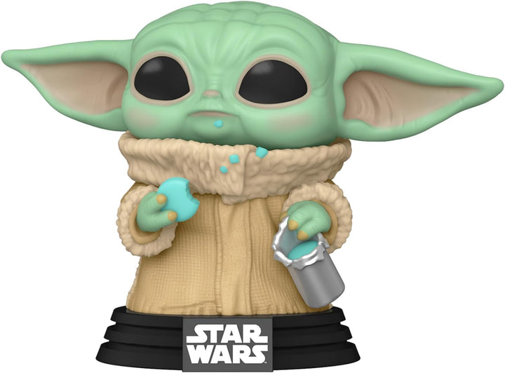 POP! Star Wars: the Mandalorian - Grogu (The Child, Baby Yoda) with Cookie - Collectible Vinyl Figure - Gift Idea - Official Merchandise - for Kids & Adults - TV Fans