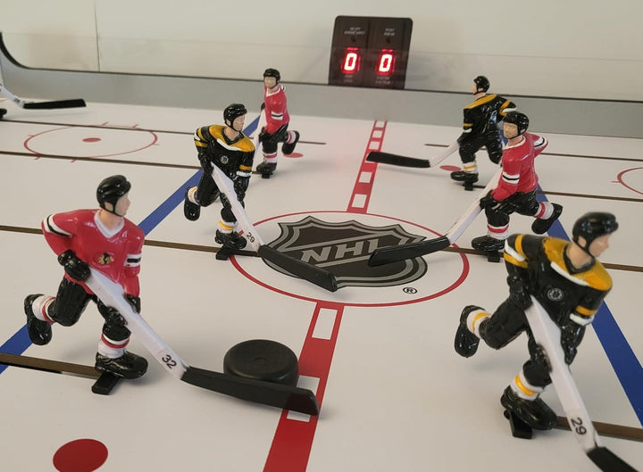 NHL Deluxe Rod Hockey Game - Boston Bruins Vs Chicago Blackhawks