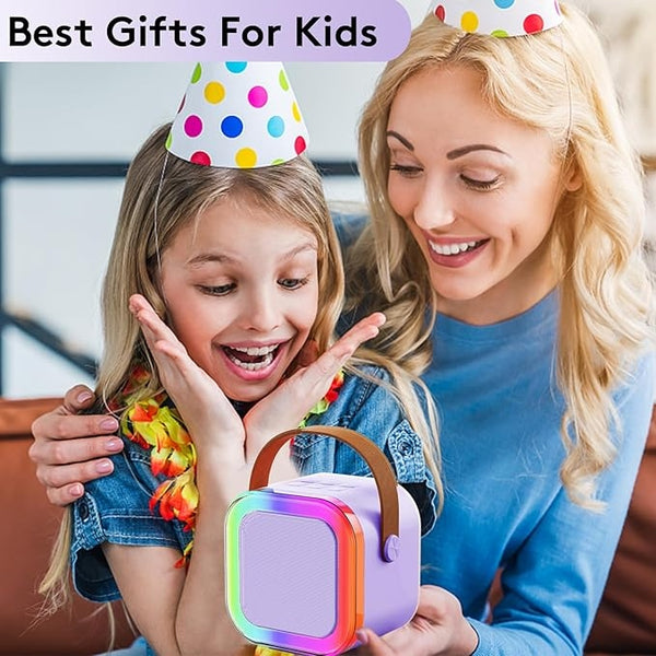 , Kids Karaoke Microphone | Includes Pre-Loaded Songs & Bluetooth | Kids Birthday Party Gift | Toy for All Ages 2, 3, 4, 5, 6+ Year Old Girls, Boys & Toddlers