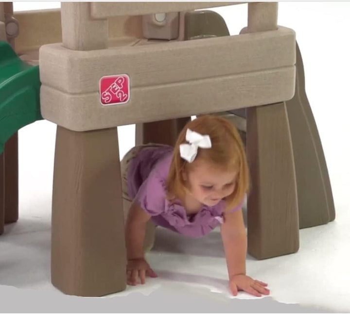 Play Naturally Playful Lookout Treehouse, Kids Outdoor Playset, Backyard Playground Set, Slide, Ladder, Pivoting Periscope, outside Jungle Gym, for Toddlers 1.5+ Years Old