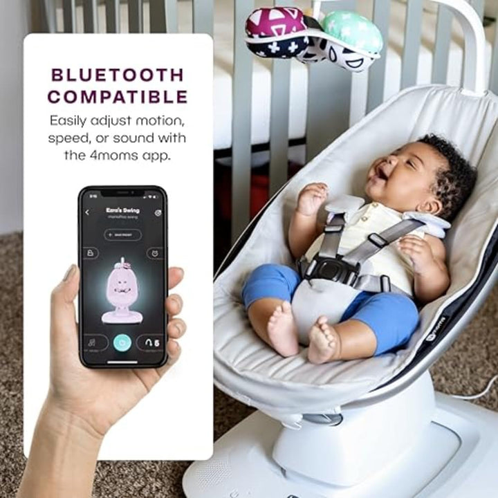 Mamaroo Multi-Motion Baby Swing, Bluetooth Enabled with 5 Unique Motions, Grey