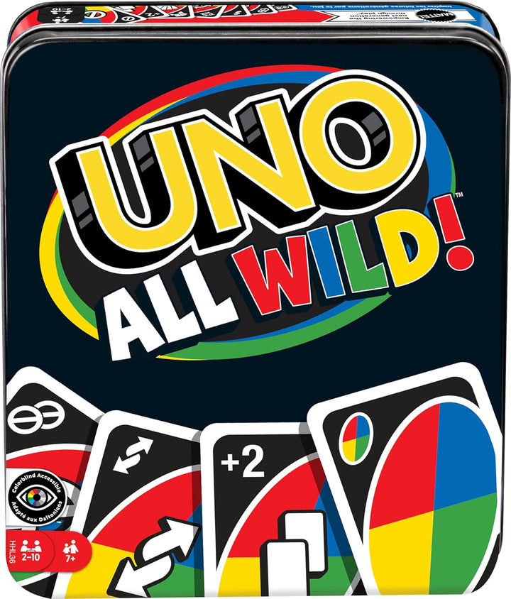 UNO Card Game in a Collectible Storage Tin for Kids, Adults, Families, Parties & Travel, 2 to 10 Players (Amazon Exclusive) (Amazon Exclusive)