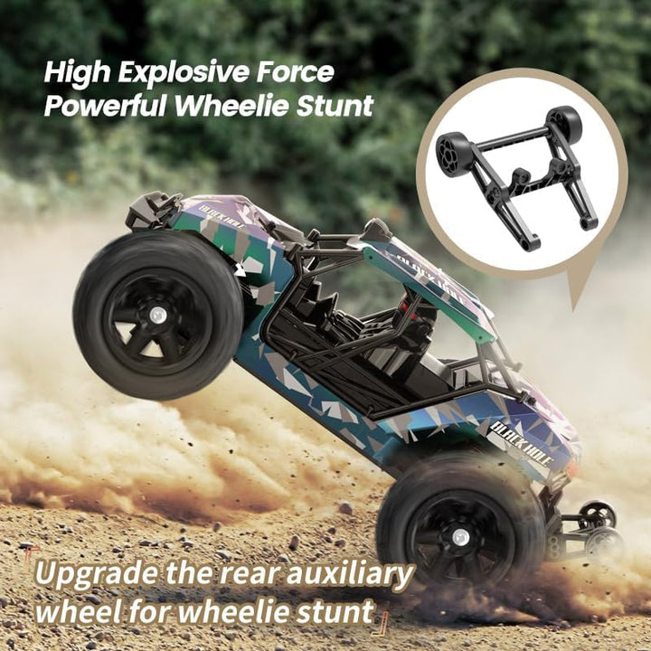RC Car 1/14 Scale Brushless 4X4 Off-Road Truck, 30-45MPH High Speed RC Monster Truck with LED Lights, 2.4Ghz Remote Control, Large Wheel Professional Racing Model for Adults & Teens (【1:14】B002)