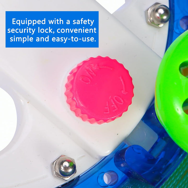 Kite Reel and Kite String with Reel, 8 Inches Dia Includes 1000Ft Line High Strength Kite String, Kite String Spool Wiht Lock for Outdoor Kites (Blue)