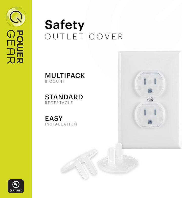 Outlet Covers Baby Proofing Child Proof Plug Covers for Electrical Outlets Easy Install Outlet Plug Covers UL Listed Shock Prevention Clear 51175 30 Count