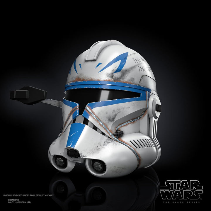 the Black Series Clone Captain Rex Premium Electronic Helmet, Ahsoka Adult Roleplay Item, Ages 14 and Up