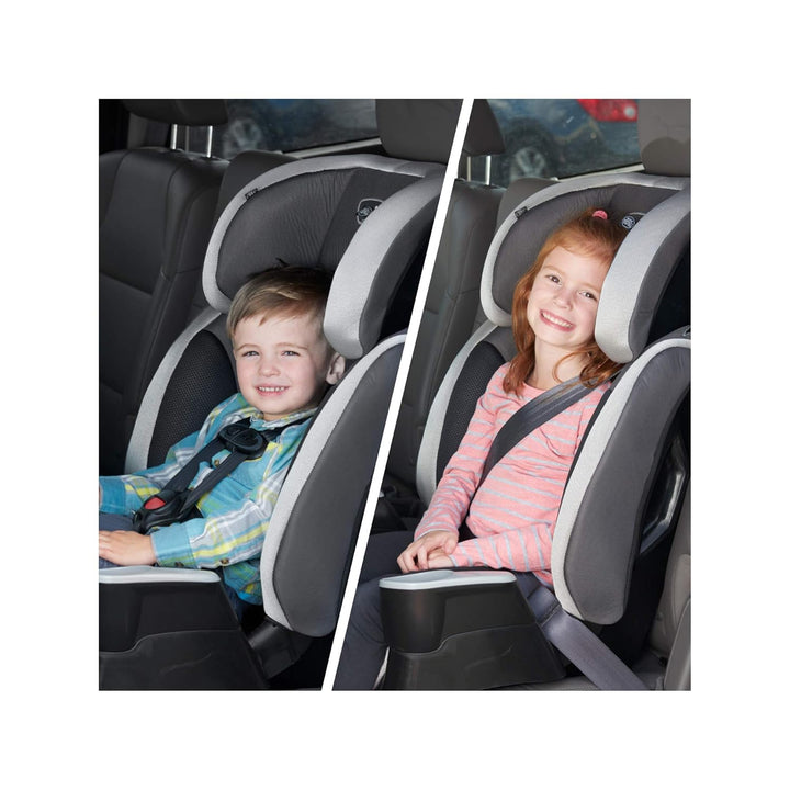 High-Back Booster Car Seat with Harness, 22 to 110Lbs, Maestro Sport, Granite Gray