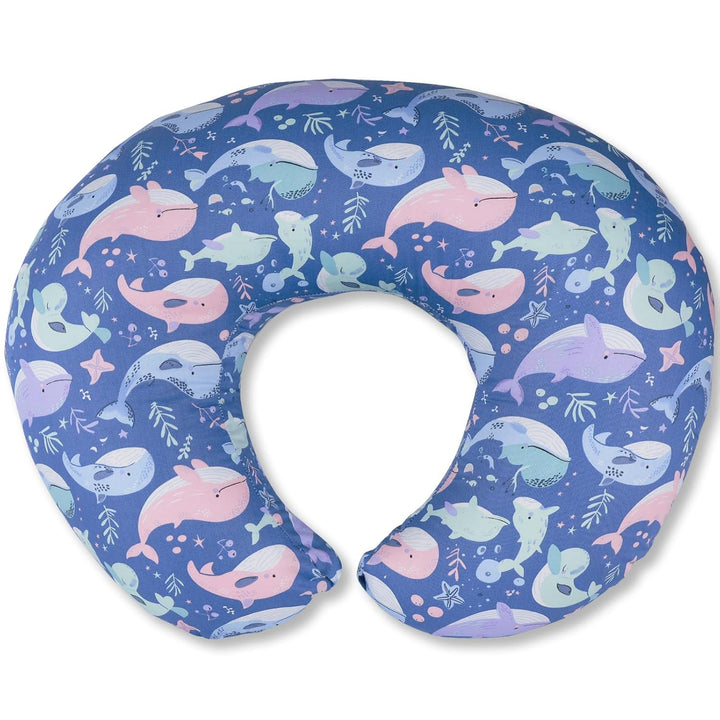 Nursing Pillow, Breastfeeding Pillows with Standard Size Removable Cover, Breast Feeding Pillow with Breathable Filling, Ergonomic Nursing Essentials for Bottle and Breastfeeding- Leaves…