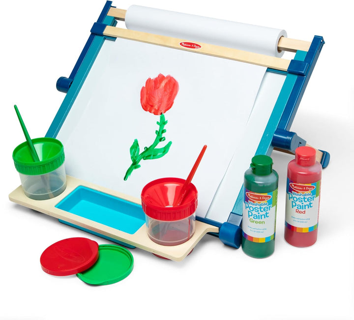 Deluxe Double-Sided Tabletop Easel, Arts & Crafts, 42 Pieces, 17.5” H X 20.75” W X 2.75” L, Great Gift for Girls and Boys 3, 4, 5 Year Olds and Up