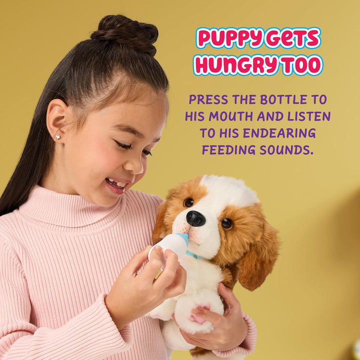 My Really Real Puppy Patches the Beagle, Interactive Realistic Toy Dog with 60+ Sounds and 2-In-1 Bed, Lifelike Puppy for Ages 5+
