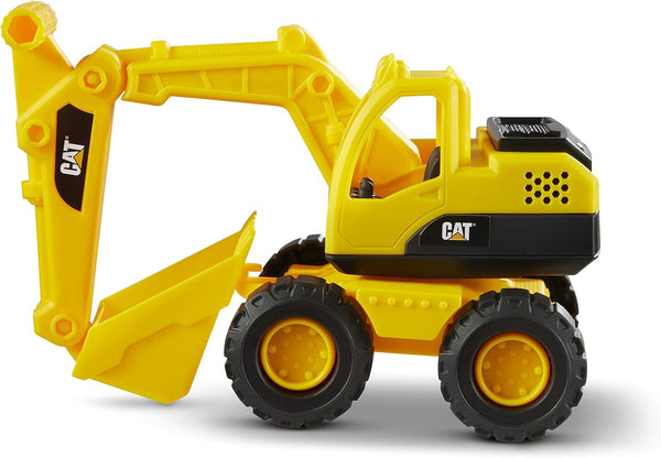 Construction Fleet 10” Excavator Toy – Heavy‑Duty Plastic, Working Boom & Bucket, Free‑Rolling Wheels, Indoor/Outdoor Sandbox Vehicle for Toddlers & Kids Ages 2 +