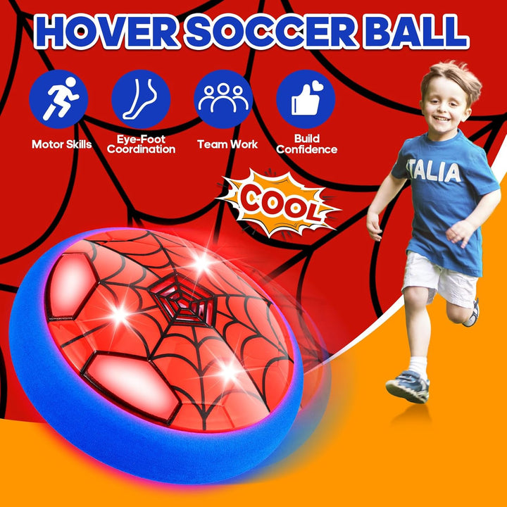 Hover Soccer Ball Toy for Kids Birthday Gifts for Boys Age 4 5 6 7 8 9 10 11 12 Year Old,Indoor Light-Up Boy Toys,Cool Stuff Party Game for Boy 6-8, 8-12 - Gift for 8 Year Olds