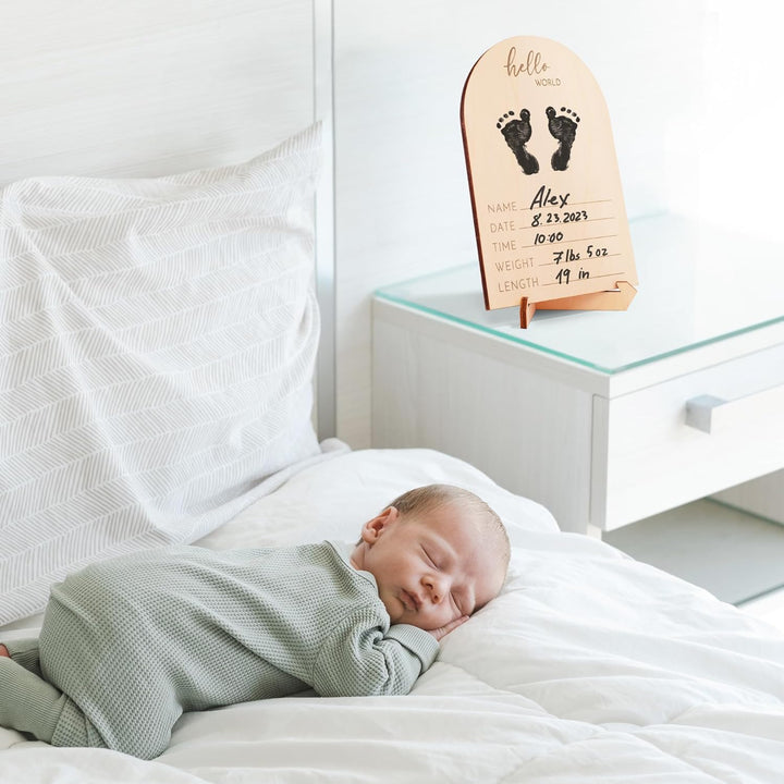 Cute Wooden Ultrasound Picture Frame - Beautiful Double Sided Sign for the Announcement of Your Pregnancy or Baby'S Birth - Nursery Decor Sonogram Photo Frame & Pregnancy Gift for First Time Moms