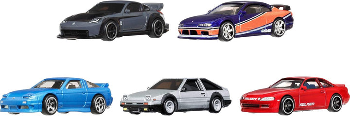 Toy Cars, Premium Fast & Furious Tokyo Drift Bundle, 5 1:64 Scale Die-Cast Vehicles from the Fast Movie in Collectable Packaging