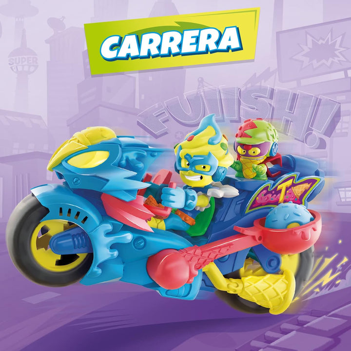 SUPERTHINGS Turbo Ice Scooter with Catapult Ice Cream Ball Launcher, Includes 1 Kazoom Kid and 1 Superthing