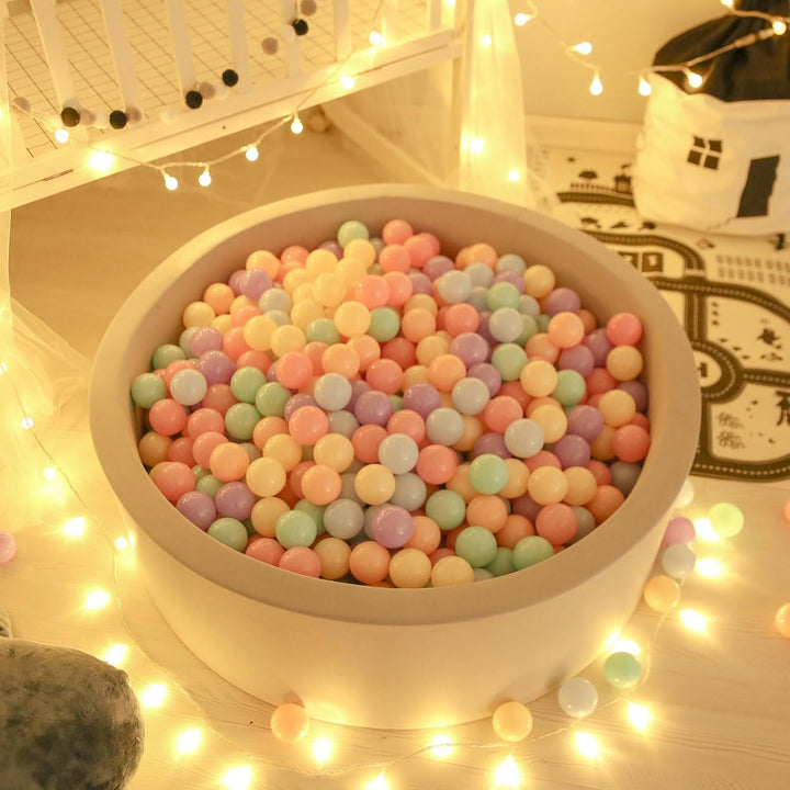 Ball Pits Balls for Toddlers Pack of 50 100 200 Plastics Shape Ball Non-Phthalate Non-Bpa Non-Toxic 2.2-Inch Crush Proof Play Balls