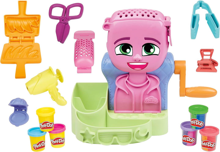 Hair Stylin' Salon Playset with 6 Cans, Pretend Play Toys for Girls and Boys Ages 3 and Up