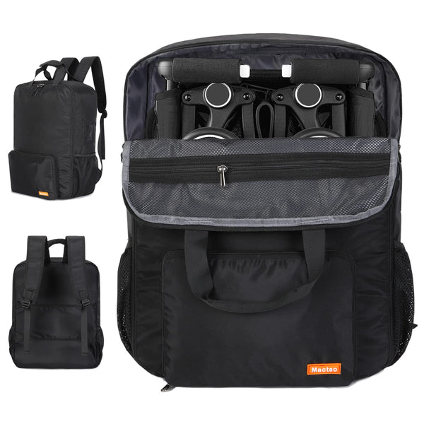 Stroller Travel Bag Compatible with GB Pockit and GB Pockit Air plus All Terrain, Lightweight Stroller Travel Backpack for Airplane (Black, M)