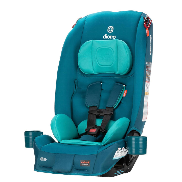 Radian 3R Safeplus, All-In-One Convertible Car Seat, Rear and Forward Facing, Safeplus Engineering, 10 Years 1 Car Seat, Slim Fit 3 Across, Black Jet