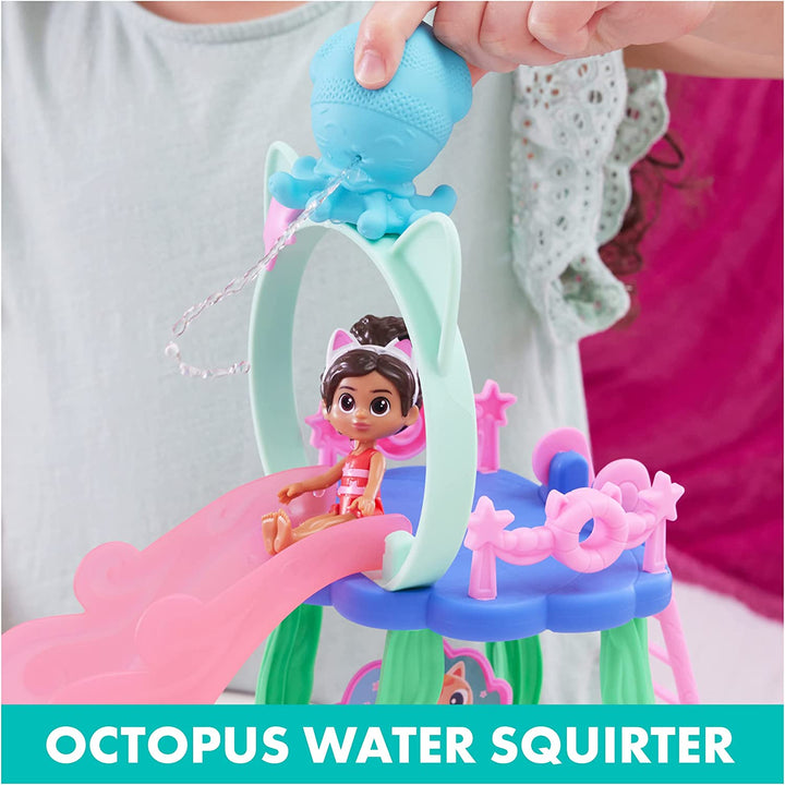 Gabby’S Dollhouse, Purr-Ific Pool Playset with Gabby and Mercat Figures, Color-Changing Mermaid Tails and Pool Accessories Kids Toys for Ages 3 and Up