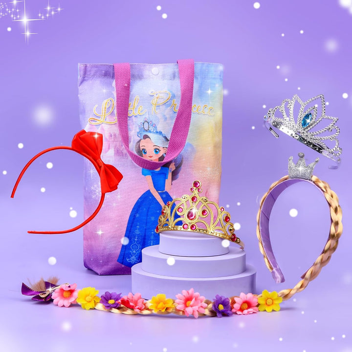 Princess Dress up - Princess Dresses for Girls with Princess Toys, Dress up Clothes for Little Girls Pretend Play