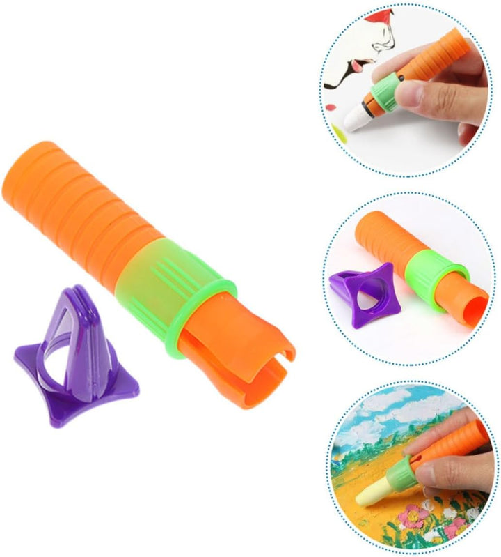 30Pcs Crayon Holder with Sharpener Pencil Lengthener for Effortless Drawing and Sketching Art Tool for Creative Freedom
