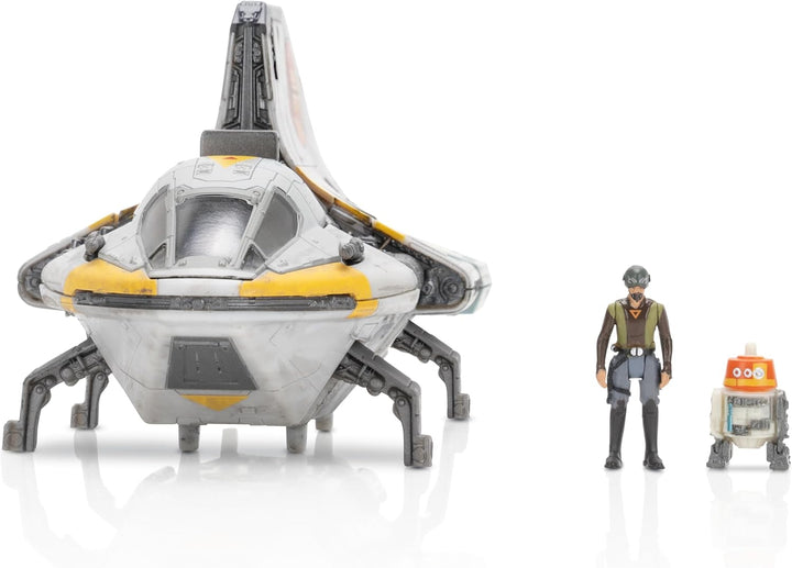 Star Wars Micro Galaxy Squadron Luke Skywalker’S Snowspeeder (Armada Edition) - 5-Inch Vehicle with Two 1-Inch Micro Figure Accessories