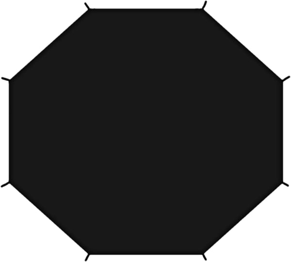 Trampoline Shade Cover, Black Easy to Install for 8 Poles Tearproof Trampolines Canopy, Sun Protection Cover