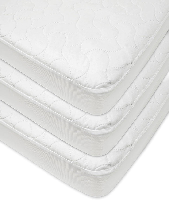 Waterproof Fitted Pack and Play Mattress Protector 39" X 27" - Quilted, Noiseless, Ultra-Soft & Breathable Playpen and Pack N Play Mattress Cover