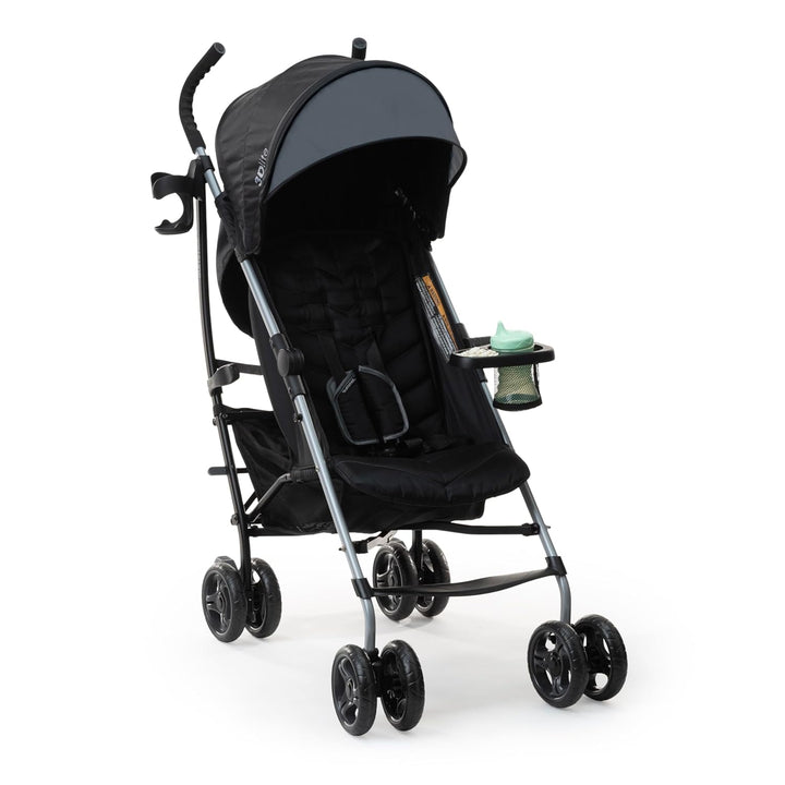 Ingenuity 3Dlite Convenience Stroller,Jet Black–Lightweight Stroller with Aluminum Frame,Large Seat Area, 4 Position Recline, Extra Large Storage Basket– Infant Stroller for Travel&More