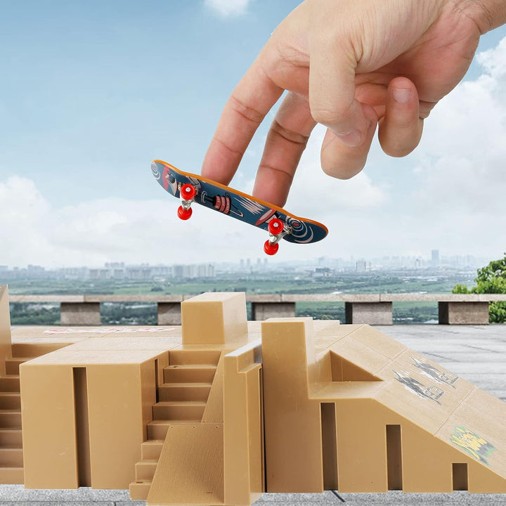 Finger Skateboards for Kids Set of 12, Mini Skateboard Fingerboards 12 Pieces Finger Toys Pack, Gifts for Kids Children Finger Skater