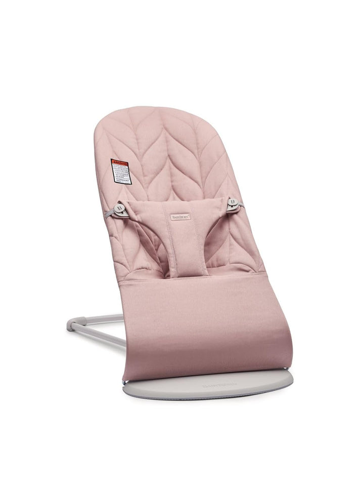 Bouncer Bliss, Sand Gray, Woven, Classic Quilt | 2-In-1 Adjustable Baby Bouncer Seat and Toddler Chair, Newborn to Toddler (8-29 Lbs), 4 Positions, Lightweight & Portable
