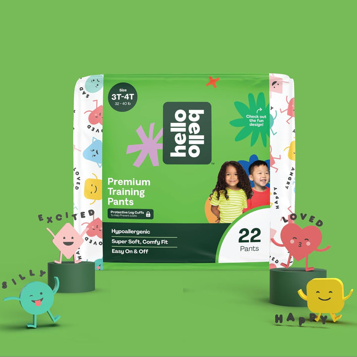 Premium Training Pants 3T-4T, All about Feelings Design, 22Ct Jumbo Pack