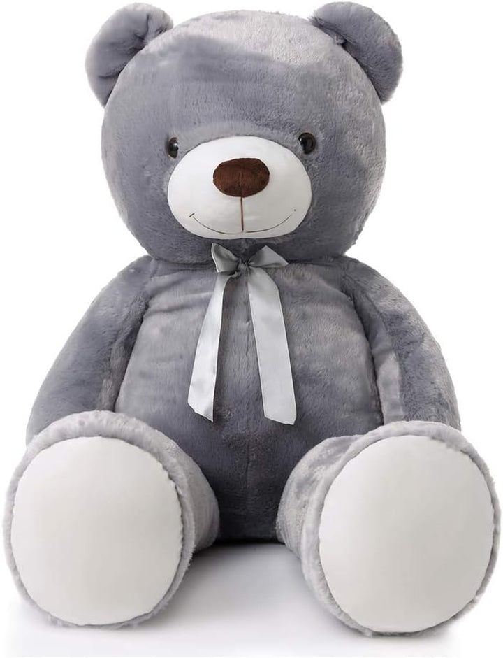 Giant Big Teddy Bear 4 Feet 47 Inch Life Size Tan Plush Bear Brown Stuffed Animal for Children Boyfriend
